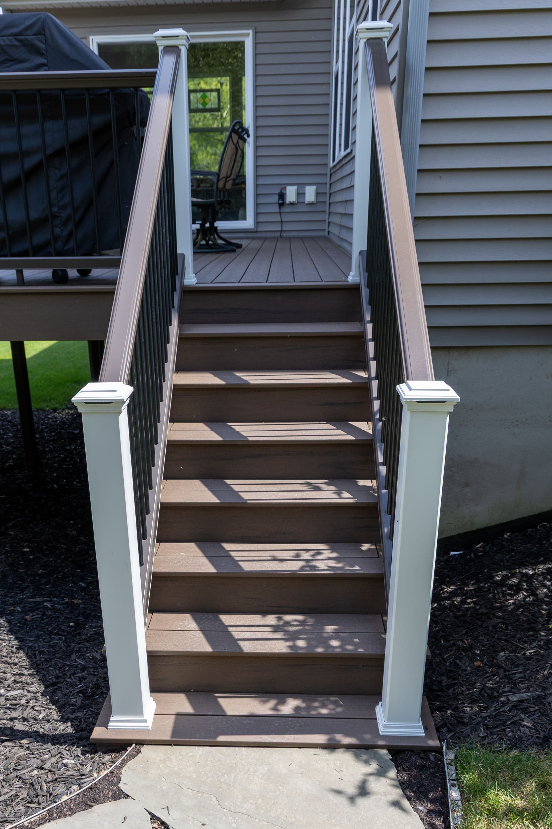 Gallery photos for Low-Maintenance Backyard Deck Built with TimberTech Dark Cocoa: Image #2