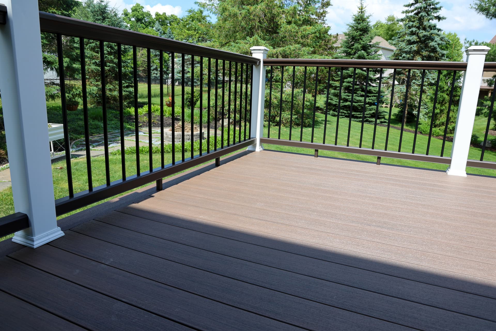Gallery photos for Low-Maintenance Backyard Deck Built with TimberTech Dark Cocoa: Image #1