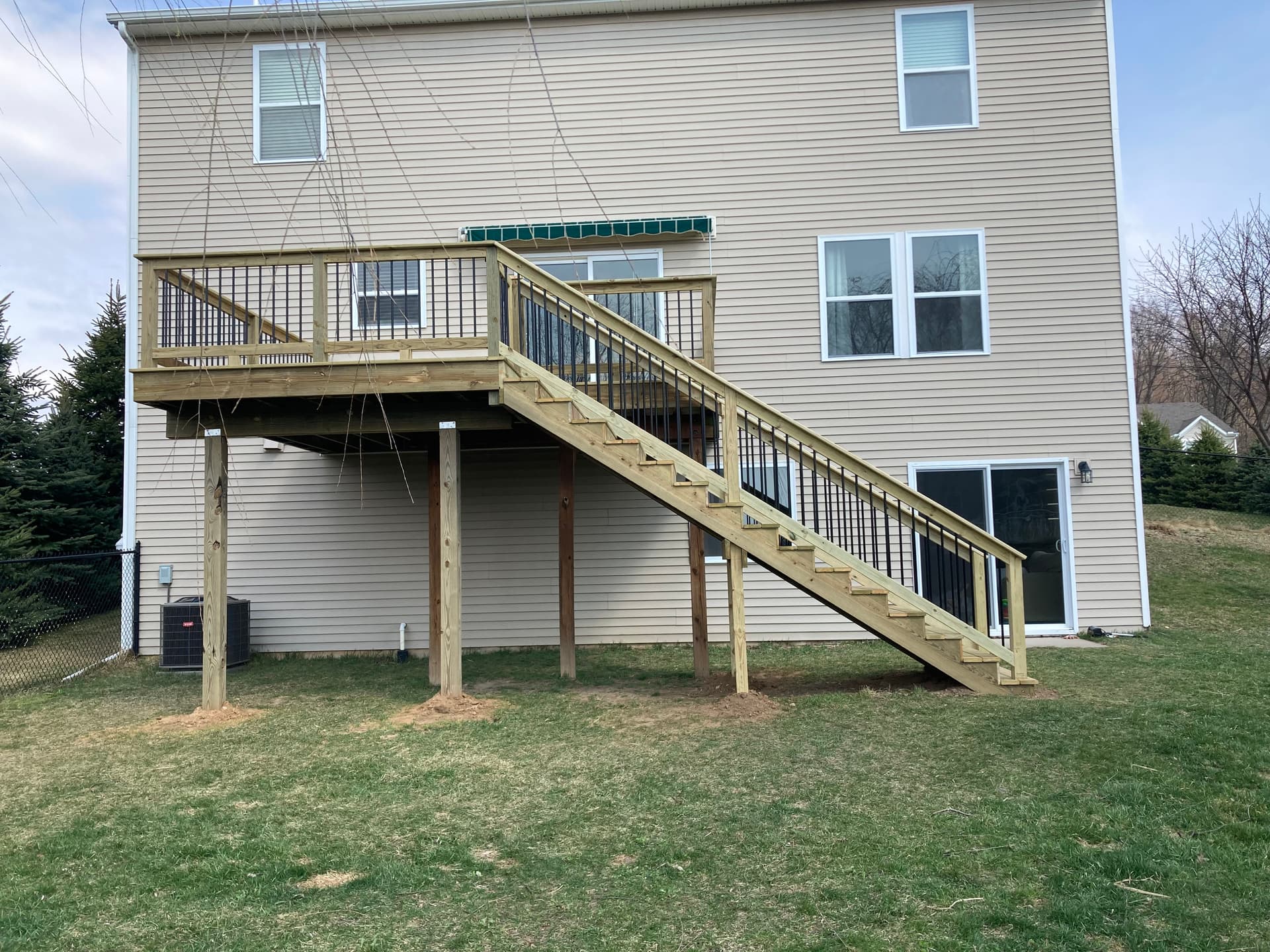 Gallery photos for Beautiful Southern Yellow Pine Deck Installation: Image #1