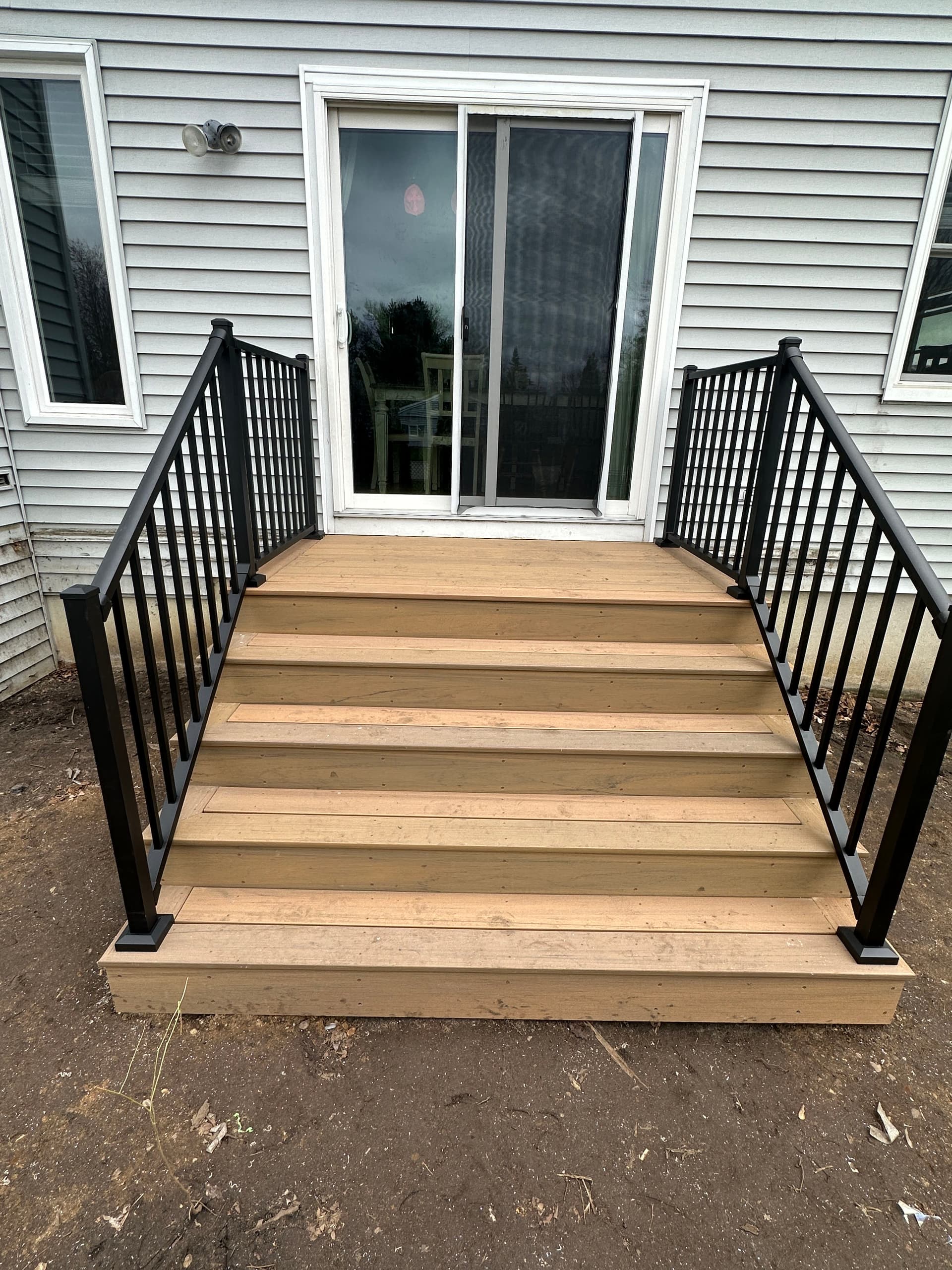 Old Deck Out, TimberTech and Westbury Railing In