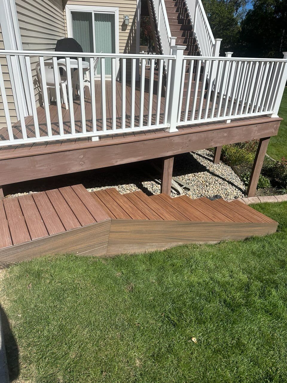 Stylish Deck Access Steps by VIBE Construction image