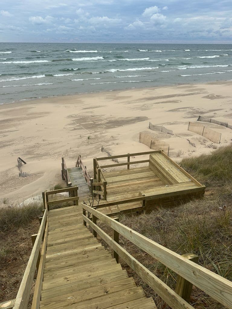 Gallery photos for Coastal Deck and Staircase in Lake Michigan: Image #2