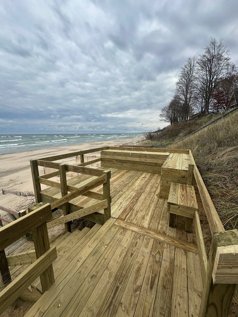 Gallery photos for Coastal Deck and Staircase in Lake Michigan: Image #3