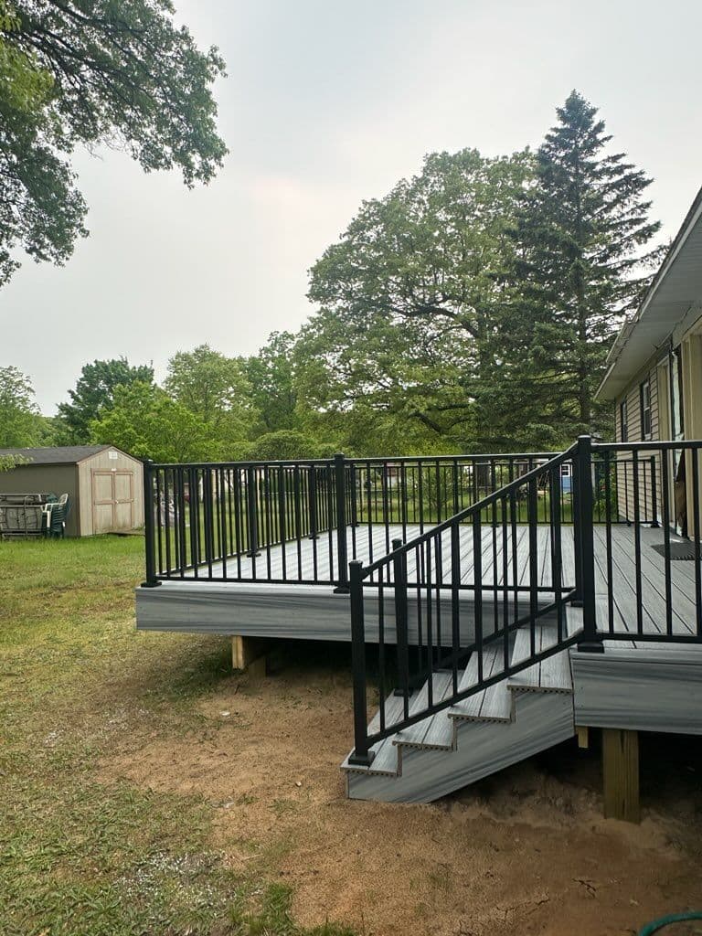 Muskegon Deck Transformation with Modern Design