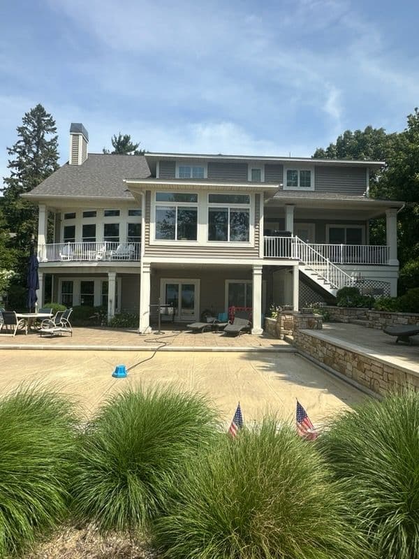 Elegant Trex Deck with Westbury Railings image