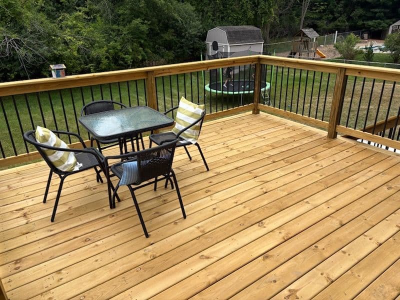 Gallery photos for Stunning Two-Story Deck and Patio Installation: Image #2